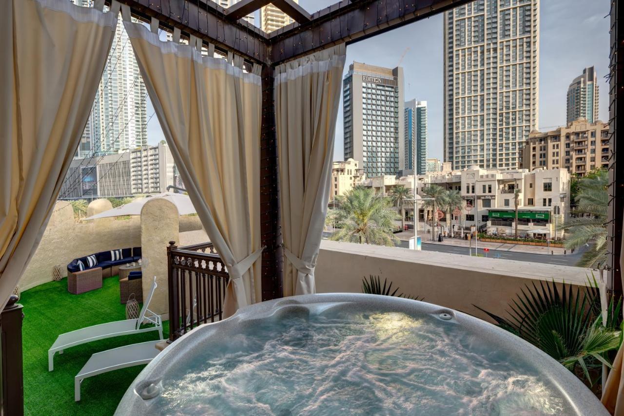 Durrani Homes - Unique Garden Apt At Souk Al Bahar Besides Dubai Mall & Burjkhalifa With Private Jaccuzi 외부 사진